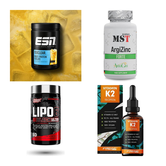 Wettkampfvorbereitung: ESN ISOCLEAR + MST ArgiZinc + 2 weitere – alle enthaltenen Artikel