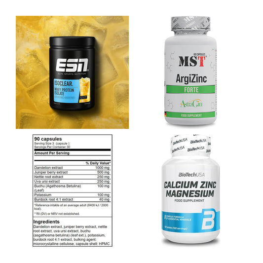 Wettkampfvorbereitung: ESN ISOCLEAR + MST ArgiZinc + 2 weitere – alle enthaltenen Artikel