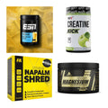 Wettkampfvorbereitung: ESN ISOCLEAR + MST Creatine + 2 weitere – alle enthaltenen Artikel