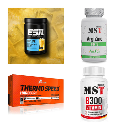 Wettkampfvorbereitung: ESN ISOCLEAR + MST ArgiZinc + 2 weitere – alle enthaltenen Artikel