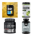 Wettkampfvorbereitung: ESN ISOCLEAR + MST Creatine + 2 weitere – alle enthaltenen Artikel