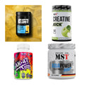 Wettkampfvorbereitung: ESN ISOCLEAR + MST Creatine + 2 weitere – alle enthaltenen Artikel