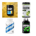 Wettkampfvorbereitung: ESN ISOCLEAR + MST Creatine + 2 weitere – alle enthaltenen Artikel