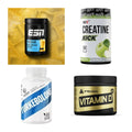 Wettkampfvorbereitung: ESN ISOCLEAR + MST Creatine + 2 weitere – alle enthaltenen Artikel
