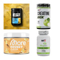 Wettkampfvorbereitung: ESN ISOCLEAR + MST Creatine + 2 weitere – alle enthaltenen Artikel