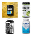 Wettkampfvorbereitung: ESN ISOCLEAR + MST Creatine + 2 weitere – alle enthaltenen Artikel