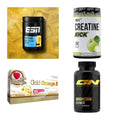 Wettkampfvorbereitung: ESN ISOCLEAR + MST Creatine + 2 weitere – alle enthaltenen Artikel