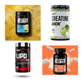 Wettkampfvorbereitung: ESN ISOCLEAR + MST Creatine + 2 weitere – alle enthaltenen Artikel