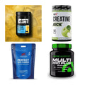 Wettkampfvorbereitung: ESN ISOCLEAR + MST Creatine + 2 weitere – alle enthaltenen Artikel