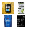 Wettkampfvorbereitung: ESN ISOCLEAR + MST Creatine + 2 weitere – alle enthaltenen Artikel
