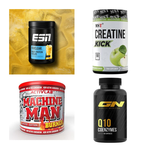 Wettkampfvorbereitung: ESN ISOCLEAR + MST Creatine + 2 weitere – alle enthaltenen Artikel