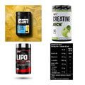 Wettkampfvorbereitung: ESN ISOCLEAR + MST Creatine + 2 weitere – alle enthaltenen Artikel