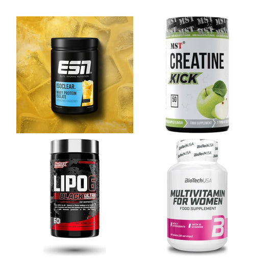 Wettkampfvorbereitung: ESN ISOCLEAR + MST Creatine + 2 weitere – alle enthaltenen Artikel