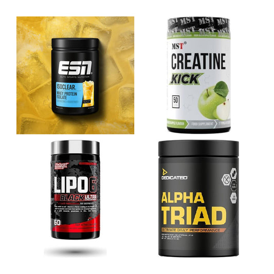 Wettkampfvorbereitung: ESN ISOCLEAR + MST Creatine + 2 weitere – alle enthaltenen Artikel