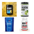 Wettkampfvorbereitung: ESN ISOCLEAR + MST Creatine + 2 weitere – alle enthaltenen Artikel