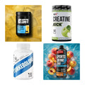 Wettkampfvorbereitung: ESN ISOCLEAR + MST Creatine + 2 weitere – alle enthaltenen Artikel