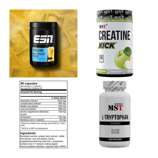 Wettkampfvorbereitung: ESN ISOCLEAR + MST Creatine + 2 weitere – alle enthaltenen Artikel