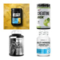 Wettkampfvorbereitung: ESN ISOCLEAR + MST Creatine + 2 weitere – alle enthaltenen Artikel