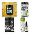 Wettkampfvorbereitung: ESN ISOCLEAR + MST Creatine + 2 weitere – alle enthaltenen Artikel