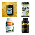 Wettkampfvorbereitung: ESN ISOCLEAR + MST Creatine + 2 weitere – alle enthaltenen Artikel