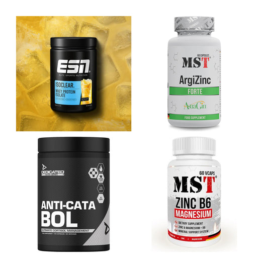 Wettkampfvorbereitung: ESN ISOCLEAR + MST ArgiZinc + 2 weitere – alle enthaltenen Artikel