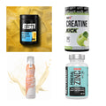 Wettkampfvorbereitung: ESN ISOCLEAR + MST Creatine + 2 weitere – alle enthaltenen Artikel