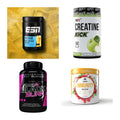 Wettkampfvorbereitung: ESN ISOCLEAR + MST Creatine + 2 weitere – alle enthaltenen Artikel