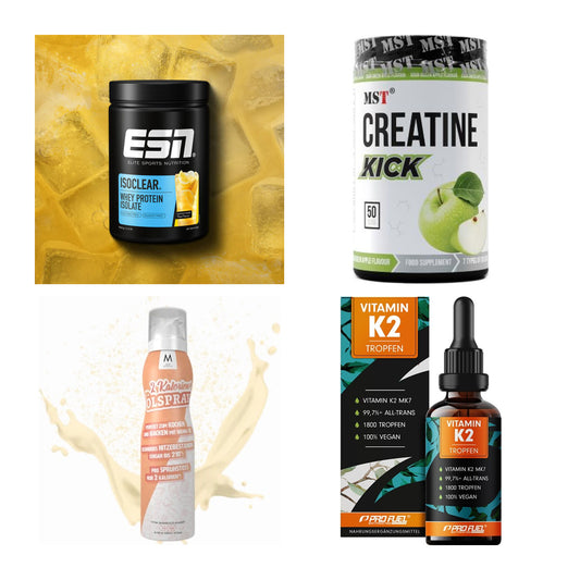 Wettkampfvorbereitung: ESN ISOCLEAR + MST Creatine + 2 weitere – alle enthaltenen Artikel