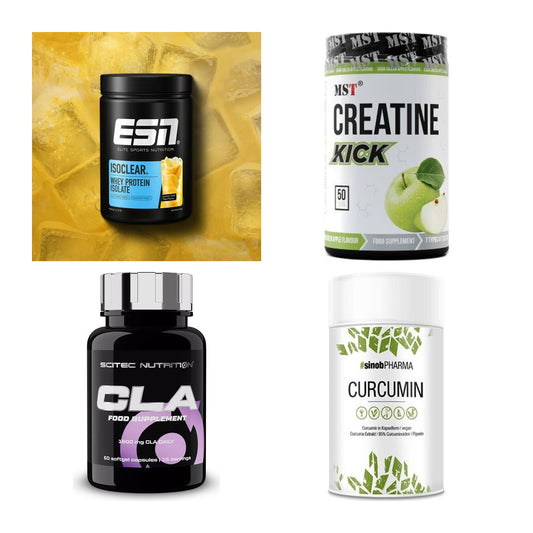 Wettkampfvorbereitung: ESN ISOCLEAR + MST Creatine + 2 weitere – alle enthaltenen Artikel