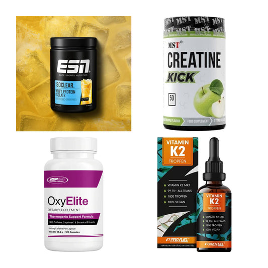 Wettkampfvorbereitung: ESN ISOCLEAR + MST Creatine + 2 weitere – alle enthaltenen Artikel