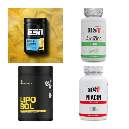Wettkampfvorbereitung: ESN ISOCLEAR + MST ArgiZinc + 2 weitere – alle enthaltenen Artikel