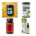 Wettkampfvorbereitung: ESN ISOCLEAR + MST Creatine + 2 weitere – alle enthaltenen Artikel