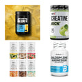 Wettkampfvorbereitung: ESN ISOCLEAR + MST Creatine + 2 weitere – alle enthaltenen Artikel