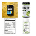 Wettkampfvorbereitung: ESN ISOCLEAR + MST Creatine + 2 weitere – alle enthaltenen Artikel