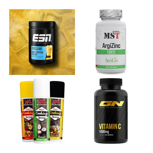 Wettkampfvorbereitung: ESN ISOCLEAR + MST ArgiZinc + 2 weitere – alle enthaltenen Artikel