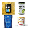 Wettkampfvorbereitung: ESN ISOCLEAR + MST Creatine + 2 weitere – alle enthaltenen Artikel