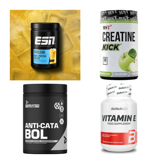 Wettkampfvorbereitung: ESN ISOCLEAR + MST Creatine + 2 weitere – alle enthaltenen Artikel