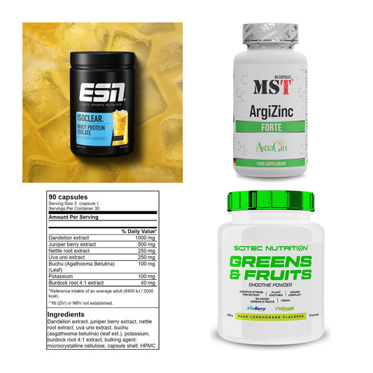 Wettkampfvorbereitung: ESN ISOCLEAR + MST ArgiZinc + 2 weitere – alle enthaltenen Artikel