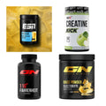 Wettkampfvorbereitung: ESN ISOCLEAR + MST Creatine + 2 weitere – alle enthaltenen Artikel