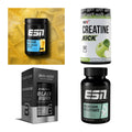 Wettkampfvorbereitung: ESN ISOCLEAR + MST Creatine + 2 weitere – alle enthaltenen Artikel