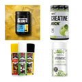Wettkampfvorbereitung: ESN ISOCLEAR + MST Creatine + 2 weitere – alle enthaltenen Artikel