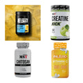 Wettkampfvorbereitung: ESN ISOCLEAR + MST Creatine + 2 weitere – alle enthaltenen Artikel