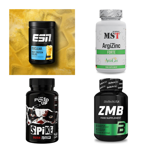 Wettkampfvorbereitung: ESN ISOCLEAR + MST ArgiZinc + 2 weitere – alle enthaltenen Artikel