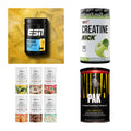 Wettkampfvorbereitung: ESN ISOCLEAR + MST Creatine + 2 weitere – alle enthaltenen Artikel