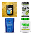 Wettkampfvorbereitung: ESN ISOCLEAR + MST Creatine + 2 weitere – alle enthaltenen Artikel