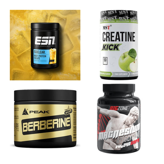 Wettkampfvorbereitung: ESN ISOCLEAR + MST Creatine + 2 weitere – alle enthaltenen Artikel