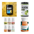 Wettkampfvorbereitung: ESN ISOCLEAR + MST Creatine + 2 weitere – alle enthaltenen Artikel