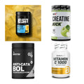Wettkampfvorbereitung: ESN ISOCLEAR + MST Creatine + 2 weitere – alle enthaltenen Artikel