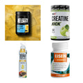 Wettkampfvorbereitung: ESN ISOCLEAR + MST Creatine + 2 weitere – alle enthaltenen Artikel