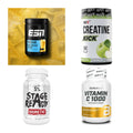 Wettkampfvorbereitung: ESN ISOCLEAR + MST Creatine + 2 weitere – alle enthaltenen Artikel